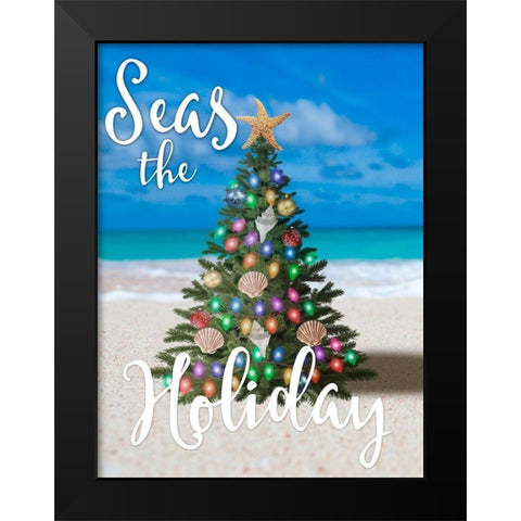 Salty Holiday 1 Black Modern Wood Framed Art Print by Prime, Marcus