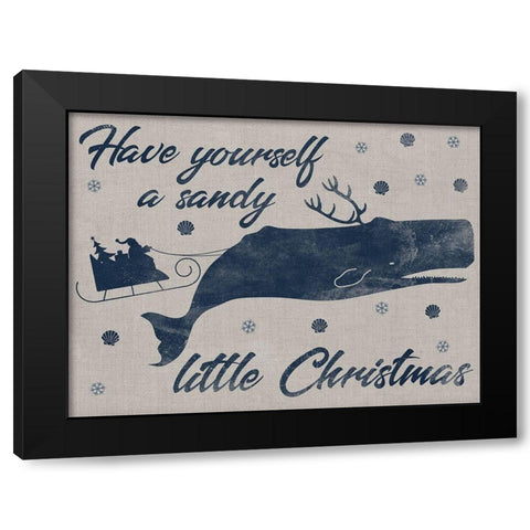 Sandy Christmas 1 Black Modern Wood Framed Art Print by Prime, Marcus