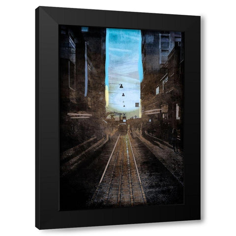 Street Stroll 1 Black Modern Wood Framed Art Print by Prime, Marcus