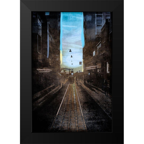 Street Stroll 1 Black Modern Wood Framed Art Print by Prime, Marcus