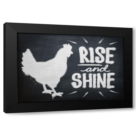 Rise And Shine Black Modern Wood Framed Art Print with Double Matting by Prime, Marcus