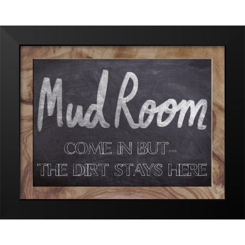 Mud Room Etiquette 1 Black Modern Wood Framed Art Print by Prime, Marcus