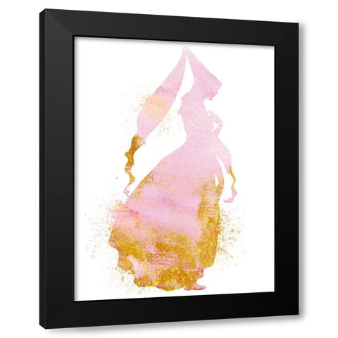 Princess Power 2 Black Modern Wood Framed Art Print by Prime, Marcus