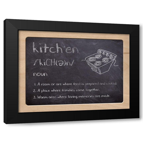 Defined Kitchen 1 Black Modern Wood Framed Art Print by Prime, Marcus