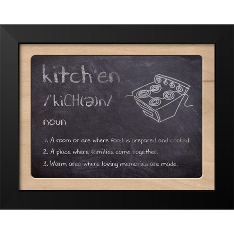 Defined Kitchen 1 Black Modern Wood Framed Art Print by Prime, Marcus