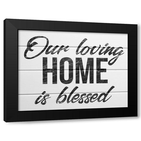 Blessed Home 1 Black Modern Wood Framed Art Print with Double Matting by Prime, Marcus