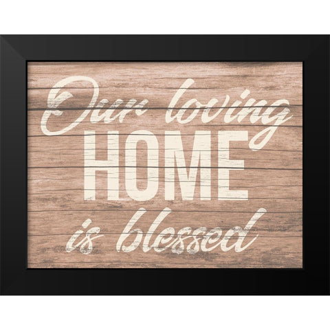 Blessed Home 2 Black Modern Wood Framed Art Print by Prime, Marcus
