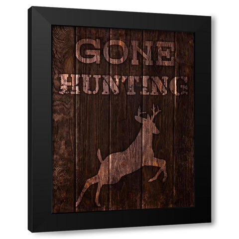 Gone Hunting 1 Black Modern Wood Framed Art Print with Double Matting by Prime, Marcus