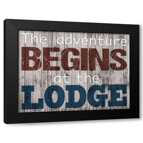 Adventure Lodge 1 Black Modern Wood Framed Art Print with Double Matting by Prime, Marcus