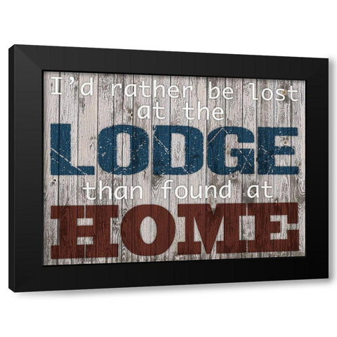 Lodge Home 1 Black Modern Wood Framed Art Print by Prime, Marcus
