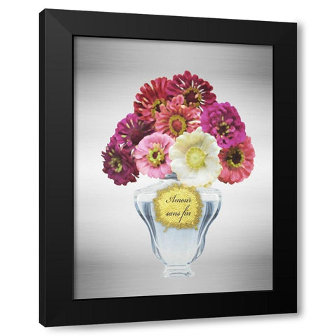 Amour Sans Fin Black Modern Wood Framed Art Print with Double Matting by Prime, Marcus