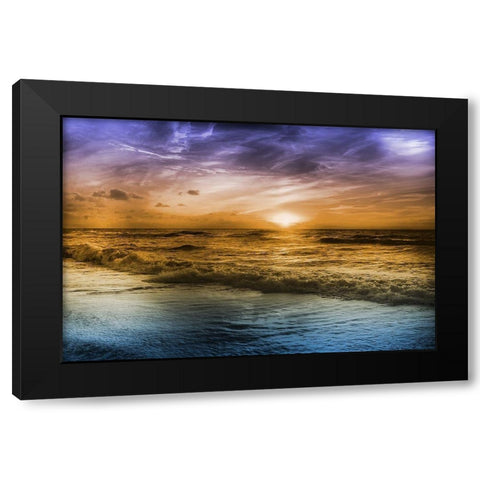 Striking Sunrise 1 Black Modern Wood Framed Art Print with Double Matting by Prime, Marcus