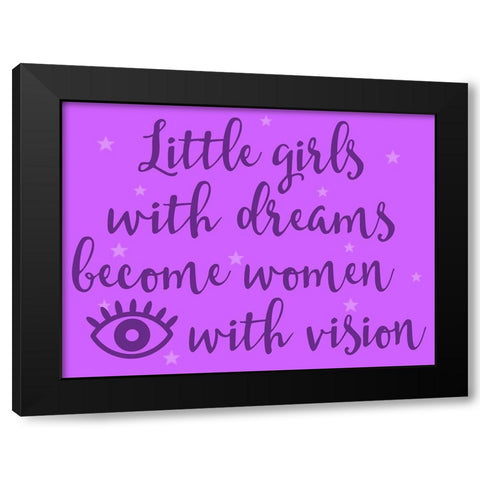 Girls With Vision 1 Black Modern Wood Framed Art Print with Double Matting by Prime, Marcus