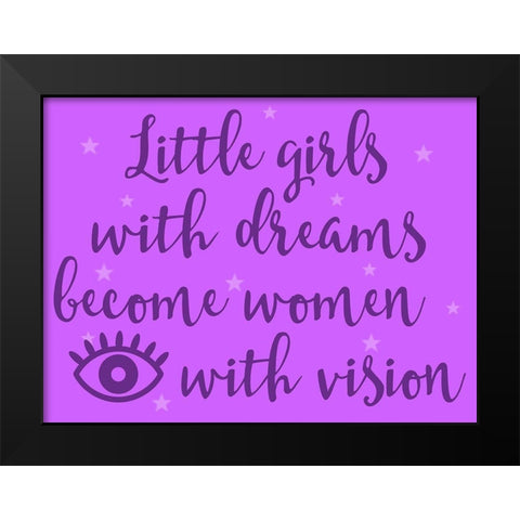 Girls With Vision 1 Black Modern Wood Framed Art Print by Prime, Marcus
