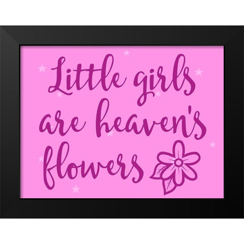 Heavens Flowers 1 Black Modern Wood Framed Art Print by Prime, Marcus