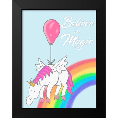Believe In Magic 1 Black Modern Wood Framed Art Print by Prime, Marcus