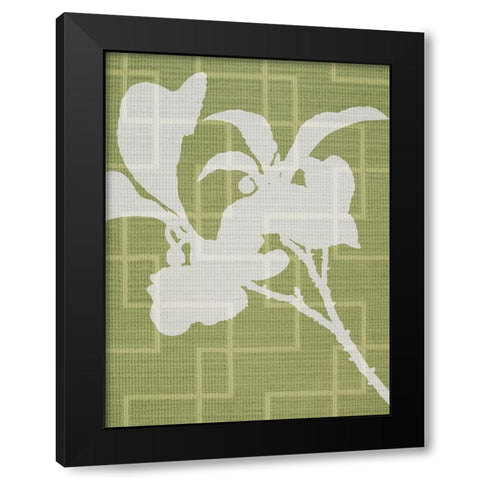 Textile Botanicals 2 Black Modern Wood Framed Art Print by Prime, Marcus