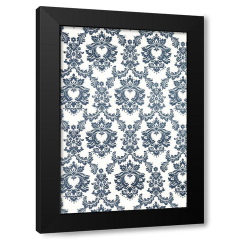 Descending Flourish 1 Black Modern Wood Framed Art Print with Double Matting by Prime, Marcus