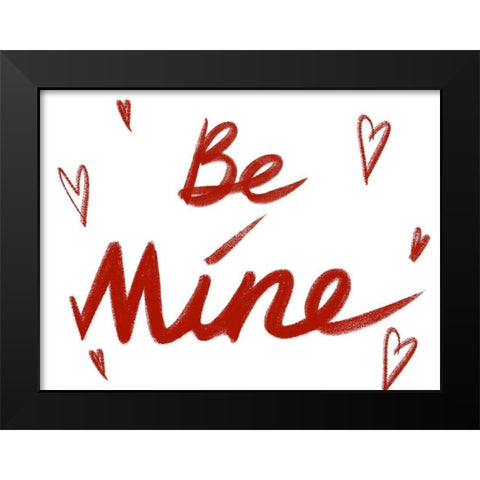 Be Mine 2 Black Modern Wood Framed Art Print by Prime, Marcus