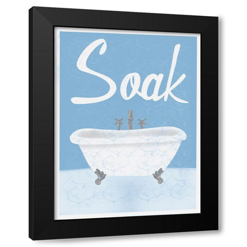 Relaxing Soak 1 Black Modern Wood Framed Art Print with Double Matting by Prime, Marcus