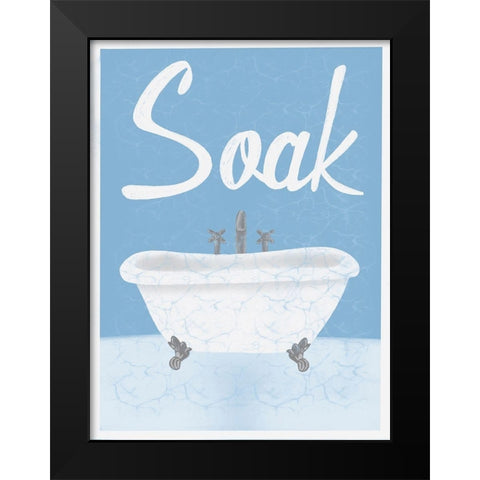 Relaxing Soak 1 Black Modern Wood Framed Art Print by Prime, Marcus