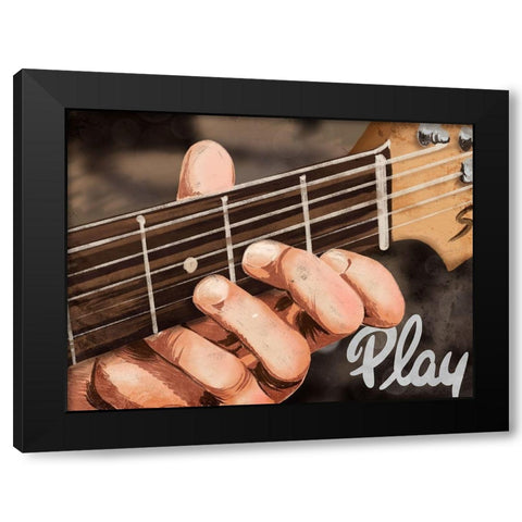 Soul Play Black Modern Wood Framed Art Print by Prime, Marcus