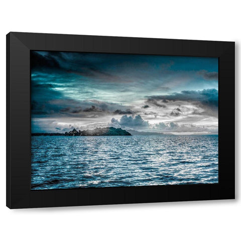 Magestic Island 3 Black Modern Wood Framed Art Print by Prime, Marcus