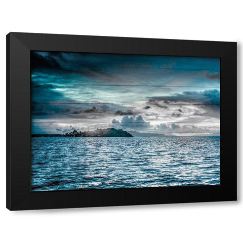 Magestic Island 1 Black Modern Wood Framed Art Print with Double Matting by Prime, Marcus