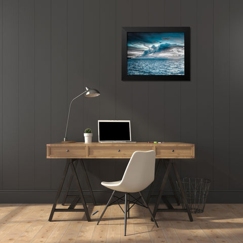 Magestic Island 2 Black Modern Wood Framed Art Print by Prime, Marcus
