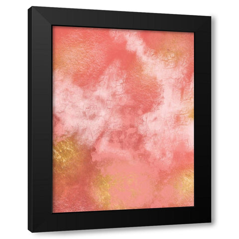Living Coral 1 Black Modern Wood Framed Art Print with Double Matting by Prime, Marcus