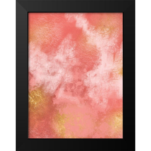 Living Coral 1 Black Modern Wood Framed Art Print by Prime, Marcus