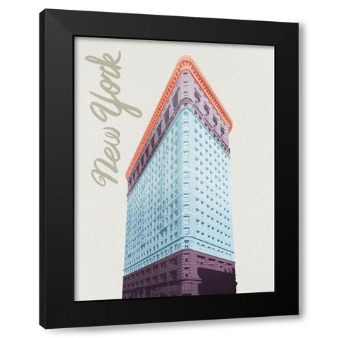 Colorful New York 1 Black Modern Wood Framed Art Print by Prime, Marcus