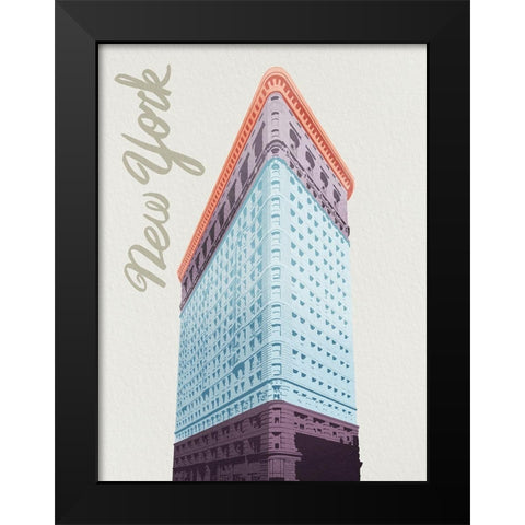 Colorful New York 1 Black Modern Wood Framed Art Print by Prime, Marcus