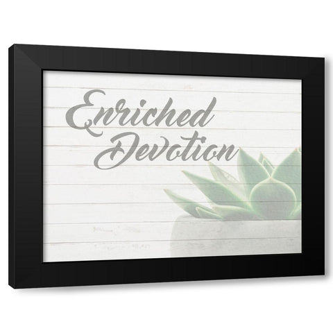Enriched Devotion 1 Black Modern Wood Framed Art Print with Double Matting by Prime, Marcus