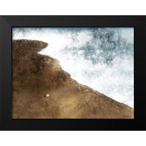 Crashing Waves 1 Black Modern Wood Framed Art Print by Prime, Marcus
