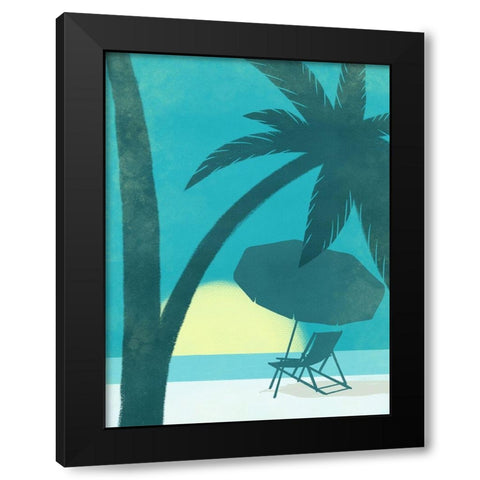 Coastal Fun 3 Black Modern Wood Framed Art Print with Double Matting by Prime, Marcus