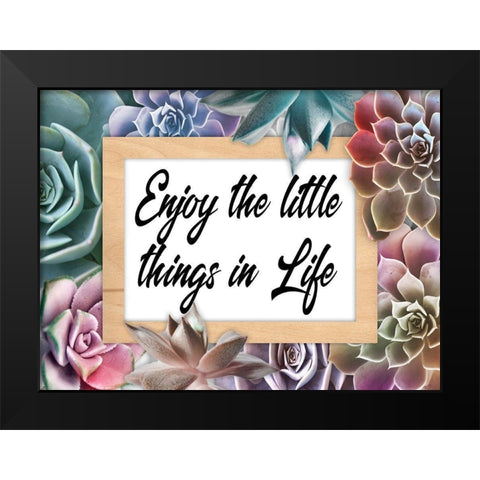Life Joys 1 Black Modern Wood Framed Art Print by Prime, Marcus