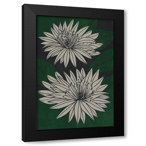 Floral Diversity Black Modern Wood Framed Art Print by Prime, Marcus