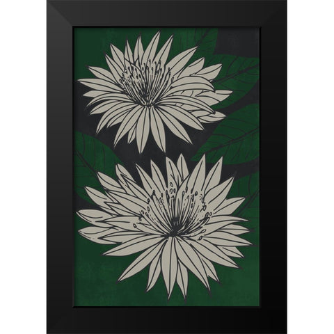 Floral Diversity Black Modern Wood Framed Art Print by Prime, Marcus