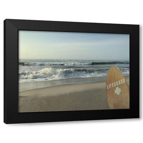 Lifeguard Watch Black Modern Wood Framed Art Print with Double Matting by Prime, Marcus