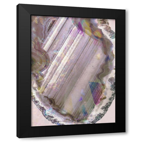 Pastels And Geods 1 Black Modern Wood Framed Art Print with Double Matting by Prime, Marcus