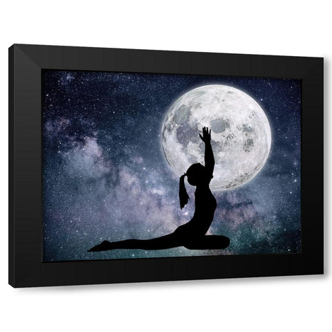 Lifting The Moon Black Modern Wood Framed Art Print by Prime, Marcus