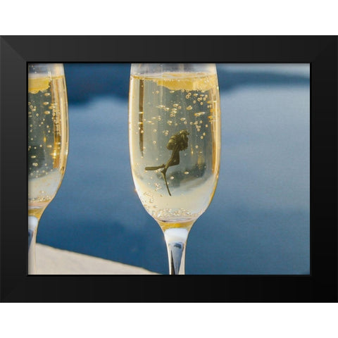 Wine Dive 1 Black Modern Wood Framed Art Print by Prime, Marcus