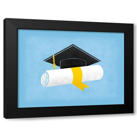 Grad Pride 1 Black Modern Wood Framed Art Print by Prime, Marcus