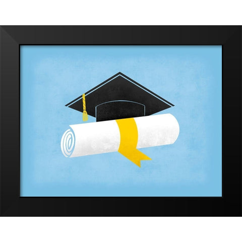 Grad Pride 1 Black Modern Wood Framed Art Print by Prime, Marcus