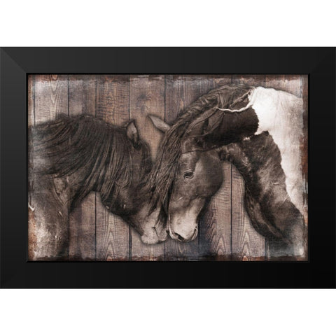 Loving Snuggles 1 Black Modern Wood Framed Art Print by Prime, Marcus