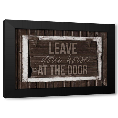 Horse Stables 1 Black Modern Wood Framed Art Print with Double Matting by Prime, Marcus