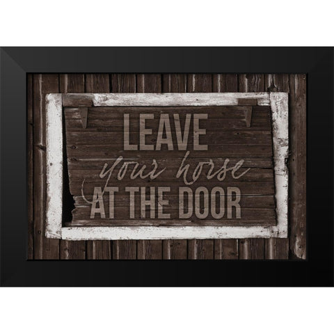 Horse Stables 1 Black Modern Wood Framed Art Print by Prime, Marcus