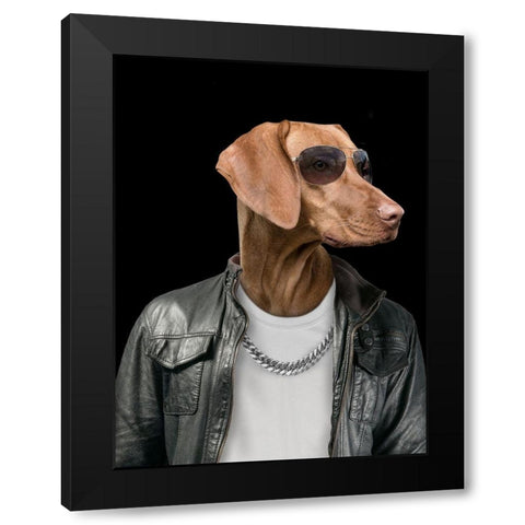 Eddy V 1 Black Modern Wood Framed Art Print by Prime, Marcus