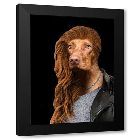 Nightime Rebel Black Modern Wood Framed Art Print by Prime, Marcus